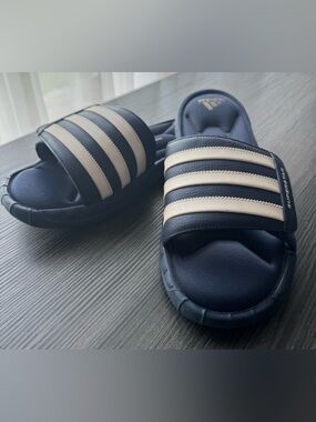 VNG Adidas Superstar 3G Slides Sandals Cloudform Ultra Blue Mens Size 11 G61949